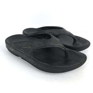 OOFOS OOriginal Recovery Sandals Black Thong Flip Flops Mens 8 Womens 10 EU 41